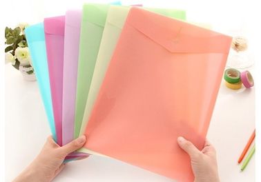 Eco-friendly PP file folder pink document bag custom document Folders