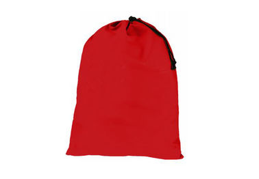 Eco Friendly Red Cotton Drawstring Pouch Bags Printing Customized