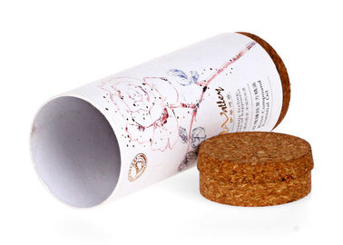 Color Print Custom Composite Cans , Food Grade Tea Tube Packaging