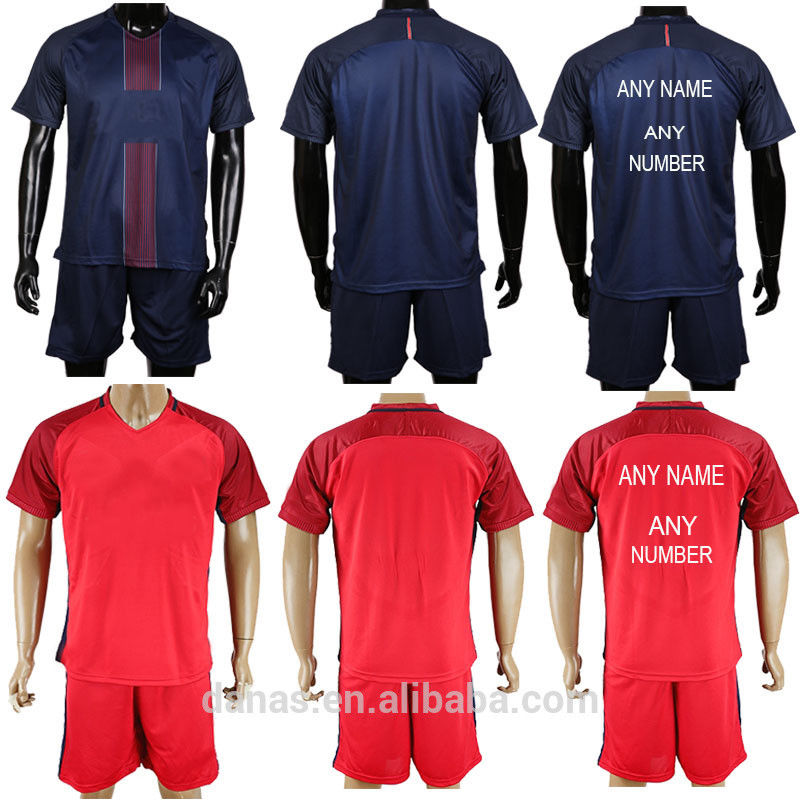 New model bulk thai quality 2016 2017 soccer jersey Paris football jersey set