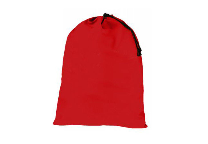 Eco Friendly Red Cotton Drawstring Pouch Bags Printing Customized
